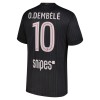 Fotballtrøye Paris Saint-Germain Ousmane Dembele 10 Fjerdedrakt Jordan 2025-26 Kortermet
